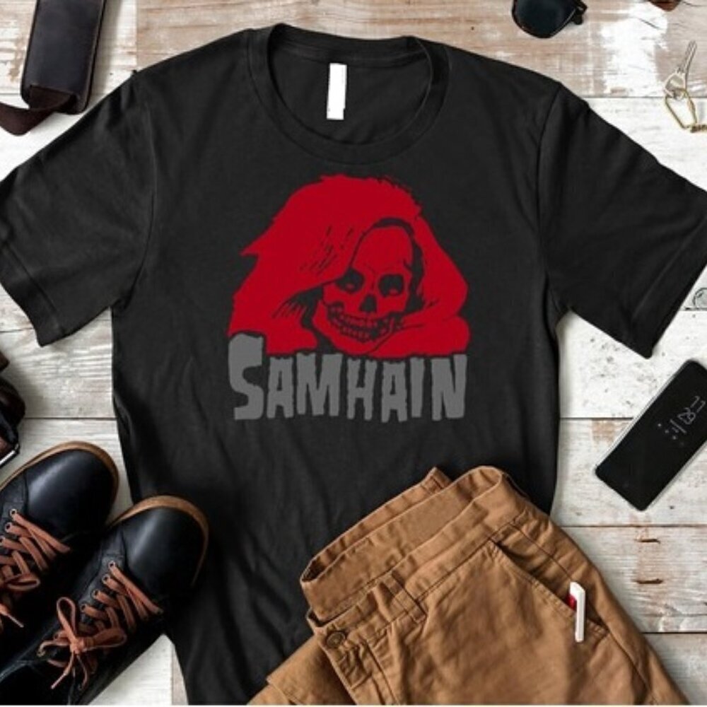 Samhain Band Graphic Danzig Metal Fan Gift Concert Rock Streetwear Style T-Shirt